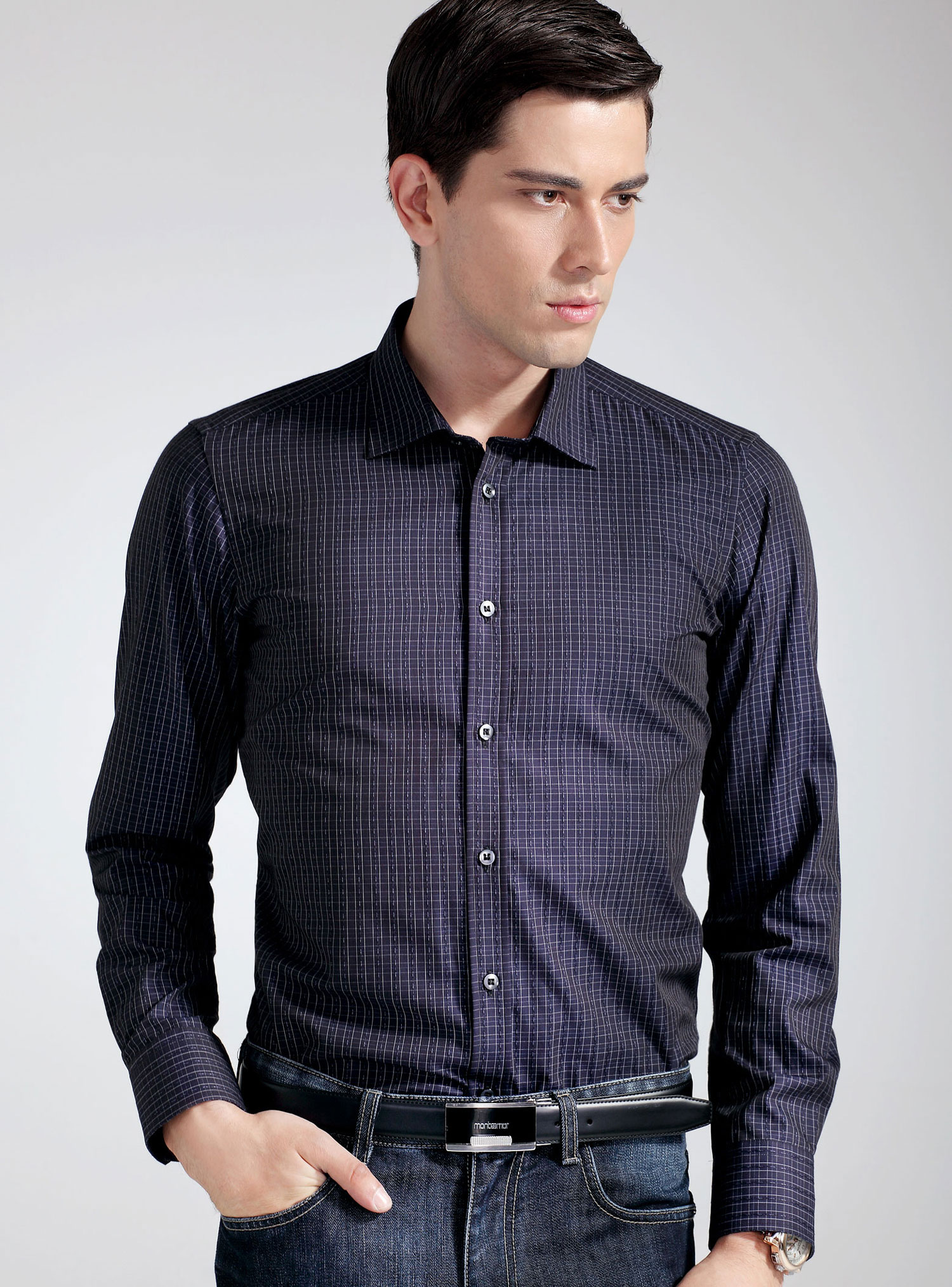 Men Long-sleeves Business Shirt